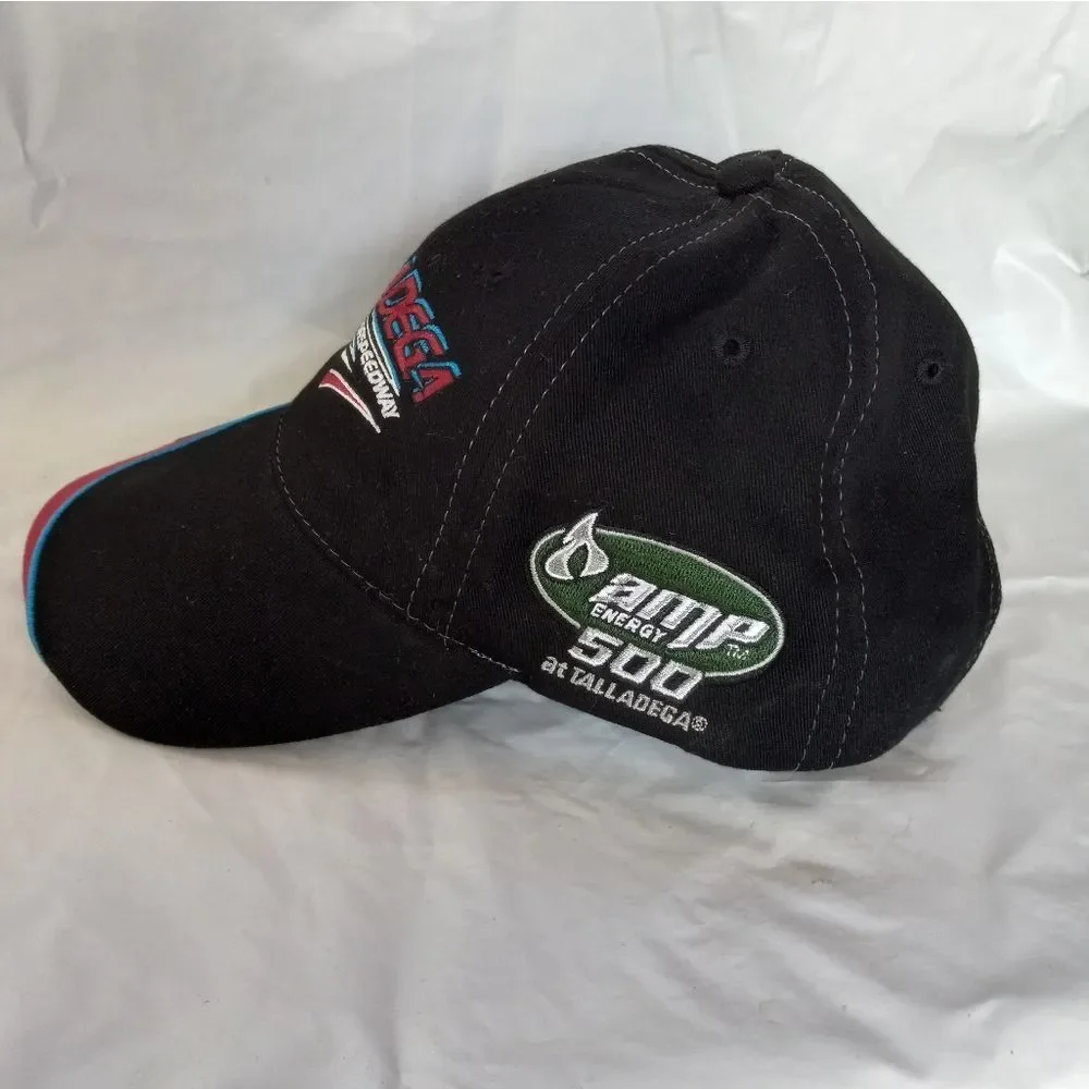 Talladega Super Speedway Black and White Hat Cap